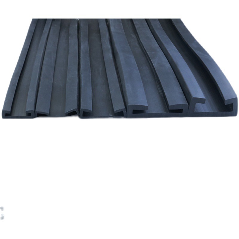 Fuel tank rubber strip U-shaped cushion strip rubber edging strip bulletproof steel plate glass edging strip shock-absorbing leather strip