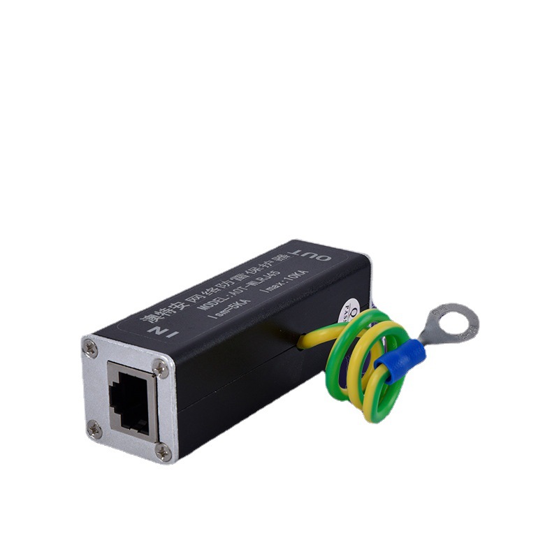 100m network lightning protection device computer network lightning protection device 100m network lightning arrester RJ45 signal surge