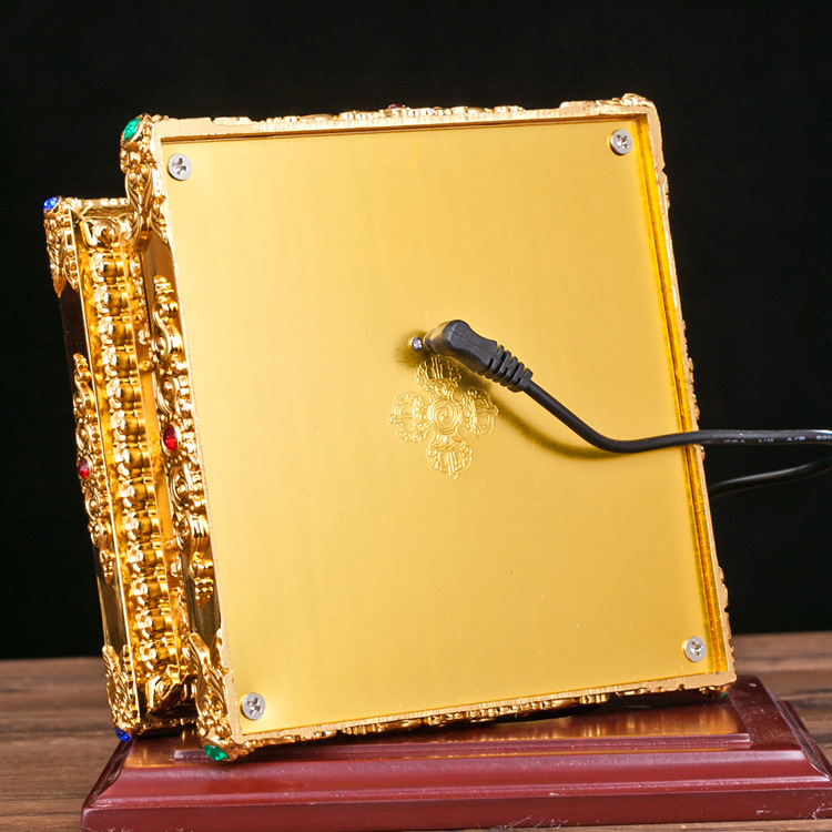 Hengjia Steel Mold Zinc Alloy Colorful Crystal Cover Stupa Bodhi Tower Buddhist Pagoda Containing Real Gold Ornaments Large Size