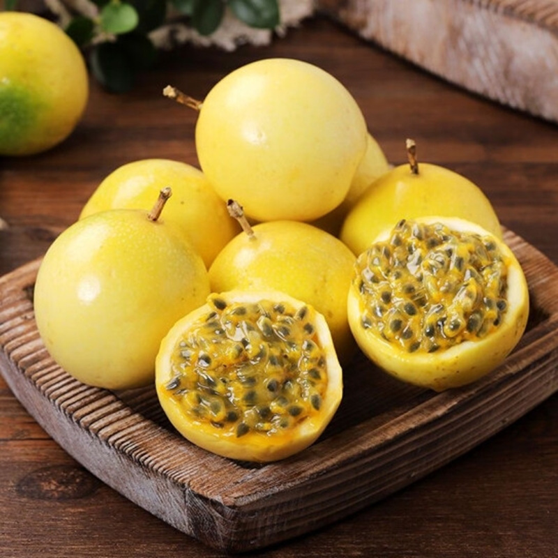 Золотая маракуйя Гуанси Циньми № 9, сезонный фрукт, яичный фрукт, пассифлора 2.5кг, сладкий, кислый и сочный для прямой покупки
