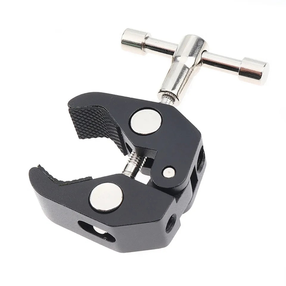 Large Crab Claw Clamp Cnc Metal Desktop Live Broadcast Bracket Round Tube Tripod Additional Camera Phone Bracket Hose Bedside