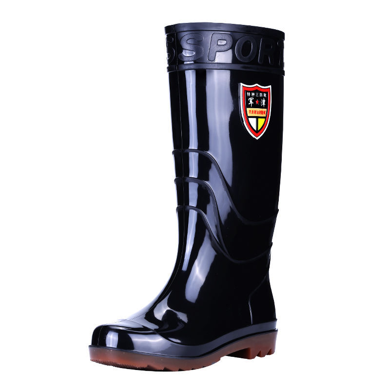 One Piece Free Shipping Wear-Resistant Tbottomon Bottom Rain Boots for Men and Women Warm Acid and Alkali Resistant Rain Boots Non-Slip Labor Protection Car Wash Water Boots Construction Site