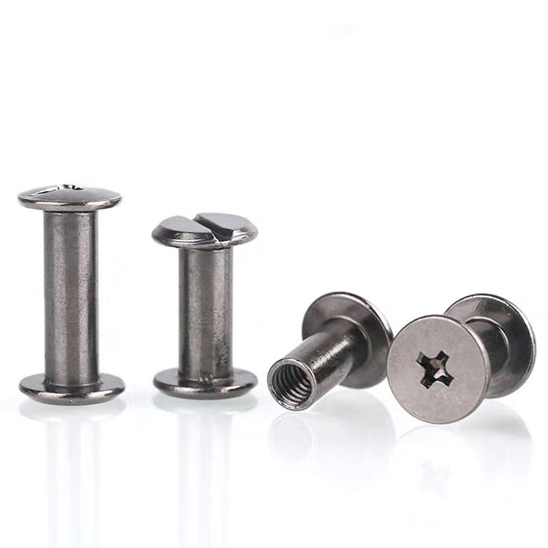 Noodle 9.5 Bar 5mm Black Gun Color Mother-In-Law Nail Photo Album Binding Screw Gold Account Nail Ledger Butt Screw