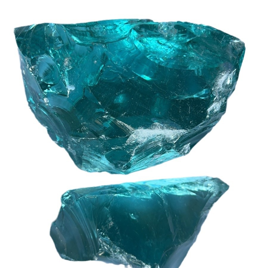 Glacier Stone Fish Tank Landscaping Lake Blue Glass Stone Irregular Glass Block Glass Stone Garden Landscape Floor Glass Stone