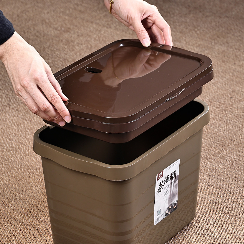 Plastic Tea Bucket for Separating Dry and Wet Waste, Tea Dregs and Wastewater Bucket, Kung Fu Tea Accessories, Tea Set, Tea Tray, Dry and Wet Separation Tool