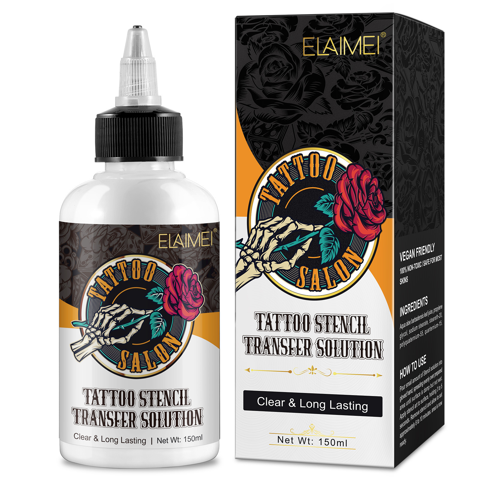 ELAIMEI cross-border tattoo transfer Gel Oil cream tattoo artist with transfer paper special Moisturizing Clear Color fixing