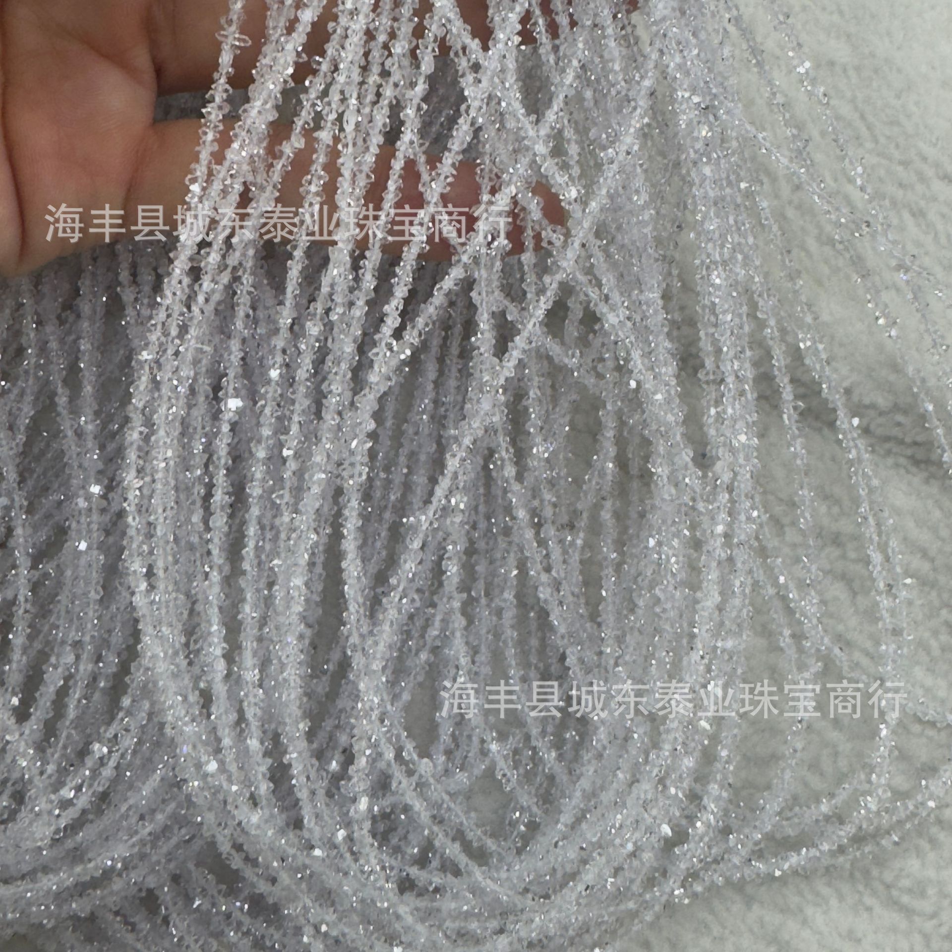 Sparkling Diamond Long Chain Helkimon Sparkling Diamond Long Chain Clavicle Chain Necklace Sparkling Necklace with Double Tips