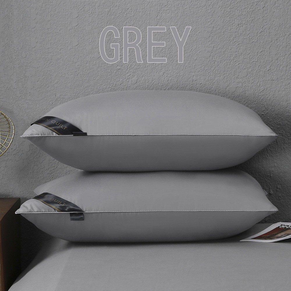 Popular Five-Star Hotel Style Pillow, Pillow Core Made of Feather Velvet, Neck Protection, Single Student Pillow, Non-Collapsing Gift Pillow