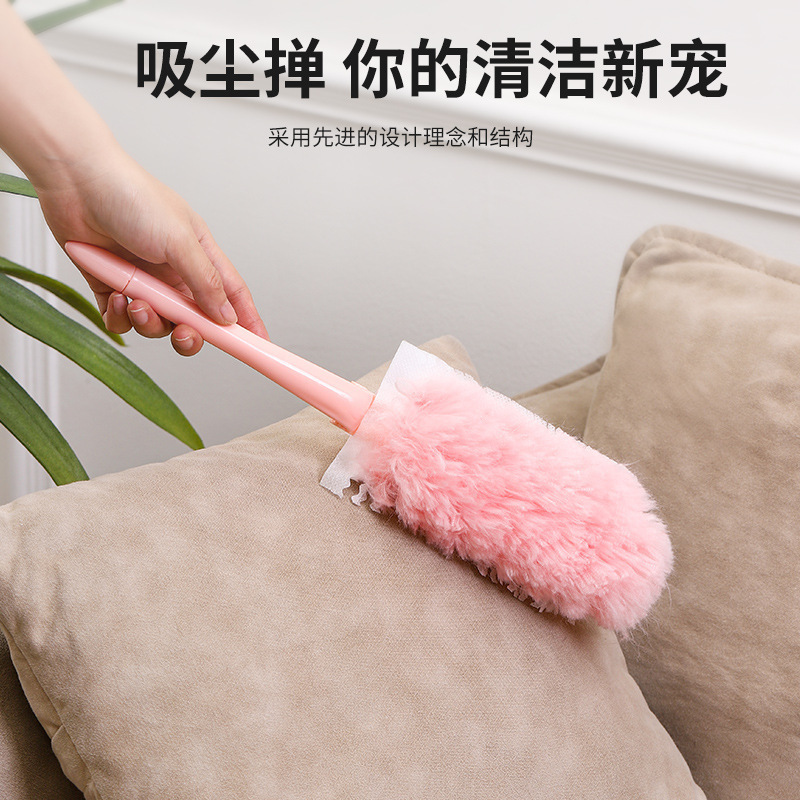 Factory direct retractable electrostatic adsorption dust removal feather duster household duster daily kitchen cleaning artifact