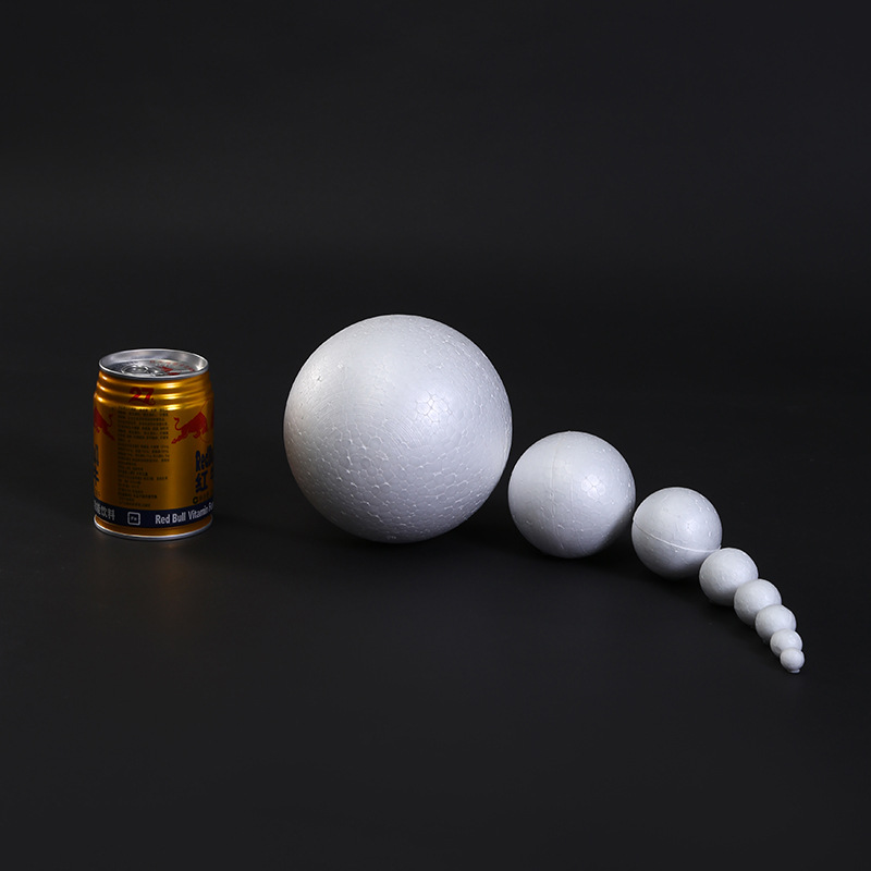 Manufacturer Wholesale Foam Ball Multi-Size Solid Round Foam Ball Christmas Kidsren's Handmade DIY Assembly Materials