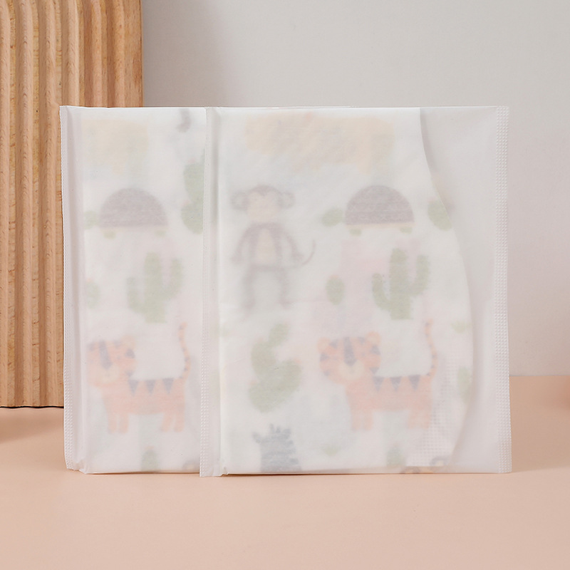 Mu Chun Disposable Bibs Baby Independent Disposable Rice Pockets Baby Bibs Non-Woven Saliva Napkins Wholesale in Stock