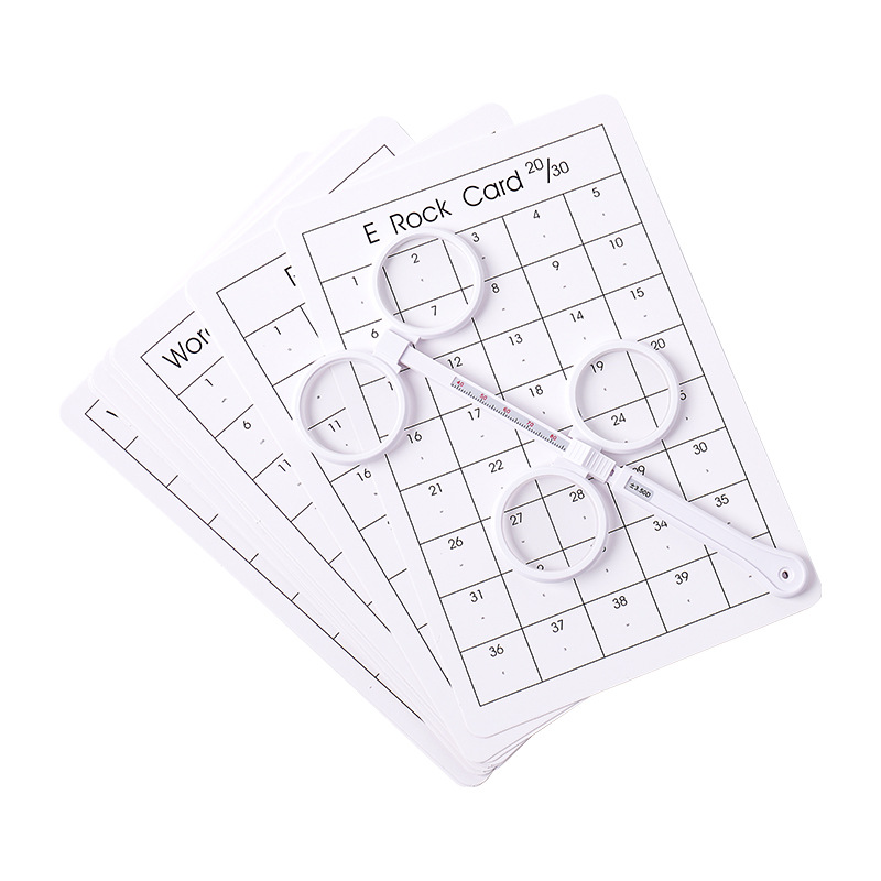 Eye power device flip double-sided mirror butterfly mirror vision adjustment mirror glass lens home training delivery vision card