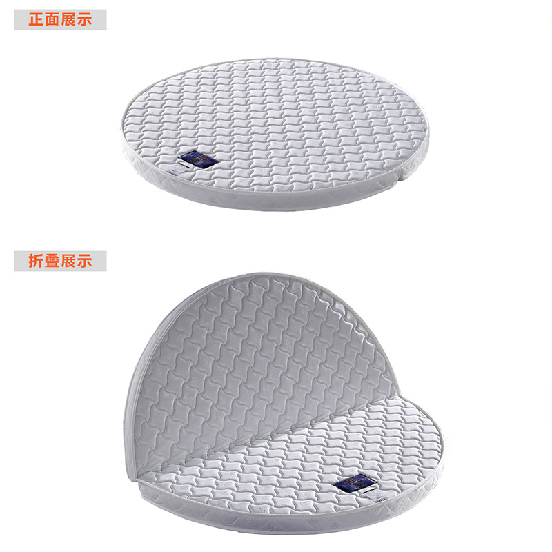2 M round bed soft and hard latex palm mat coconut palm round mattress spine Palm foldable round simple mattress