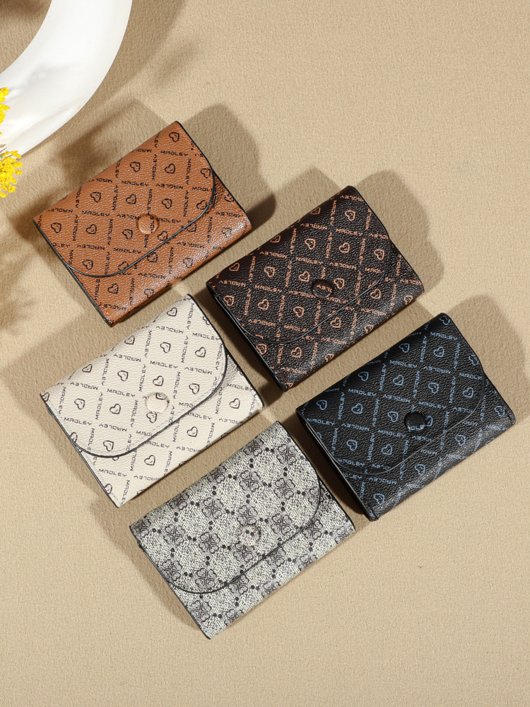 2024 New Women's Wallet Cross-border Explosions Coin Purse Letter Love Flower Clutch Bag