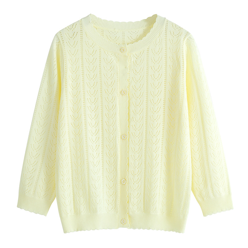 2024 new boys and girls cardigan spring and autumn pick roar sweater baby infant children Spring and Autumn simple coat