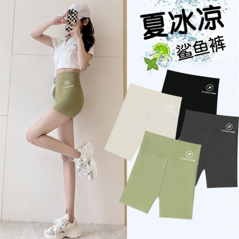 Summer Thin Shark Pants, Tummy-Tightening Butt-Lifting Safety Pants, Anti-Exposure Pull-Up Three-Point Bottoming Safety Shorts