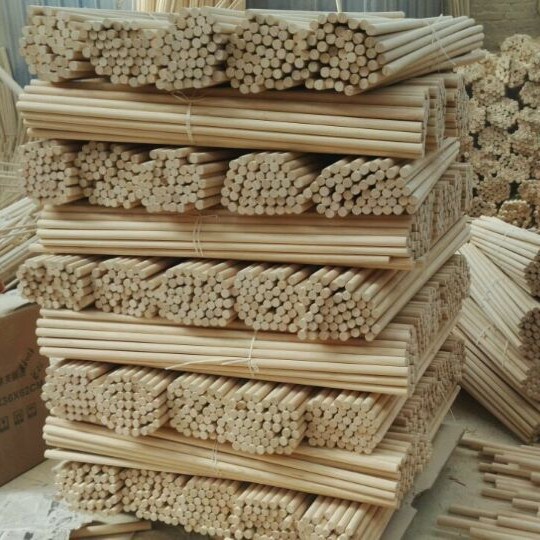 Оптовая продажа маленьких деревянных палочек для мебели, круглые палочки, сосновые палочки, размер на выбор, скидки на цену