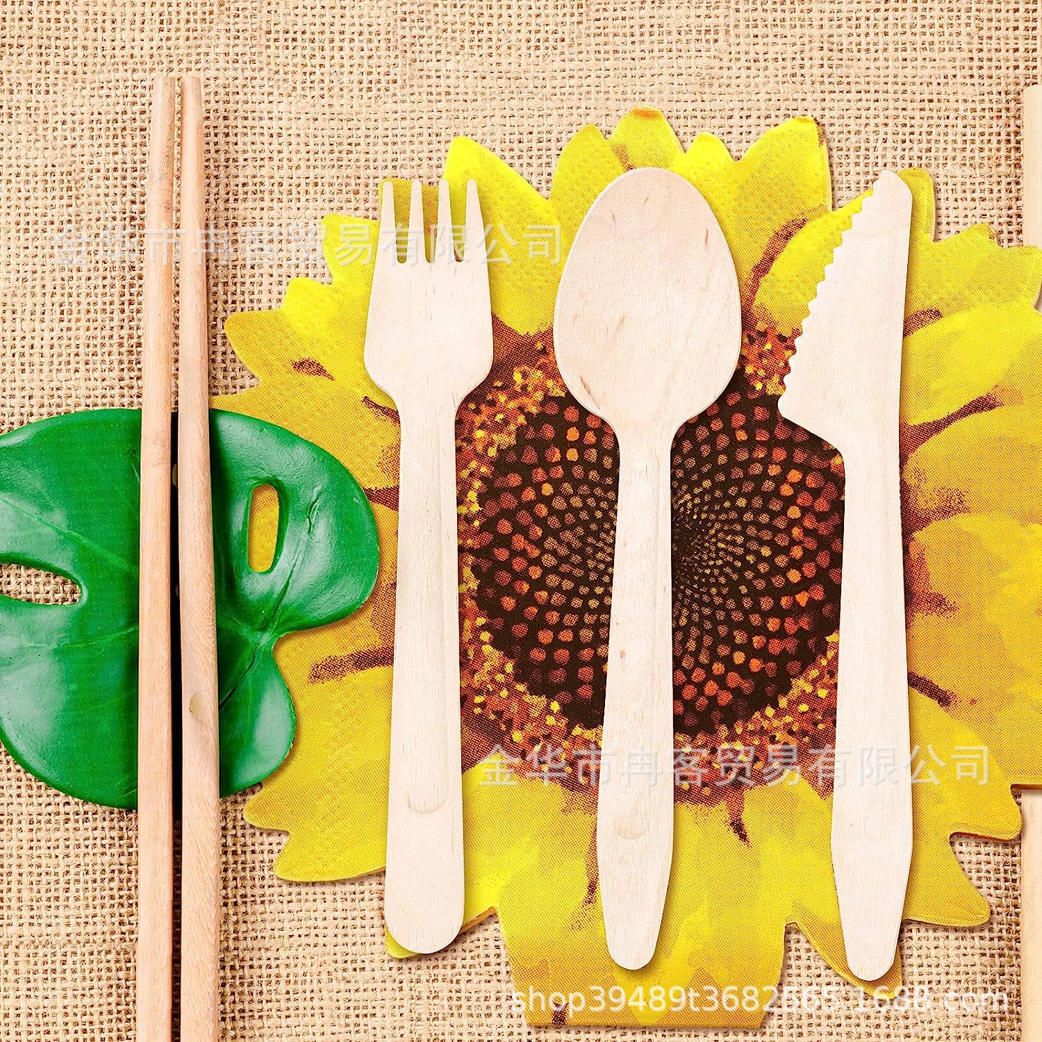 Sunflower Tissue Yang Flower Sunflower Festival Wedding Festival Napkin 16PCs Shaped Tissue