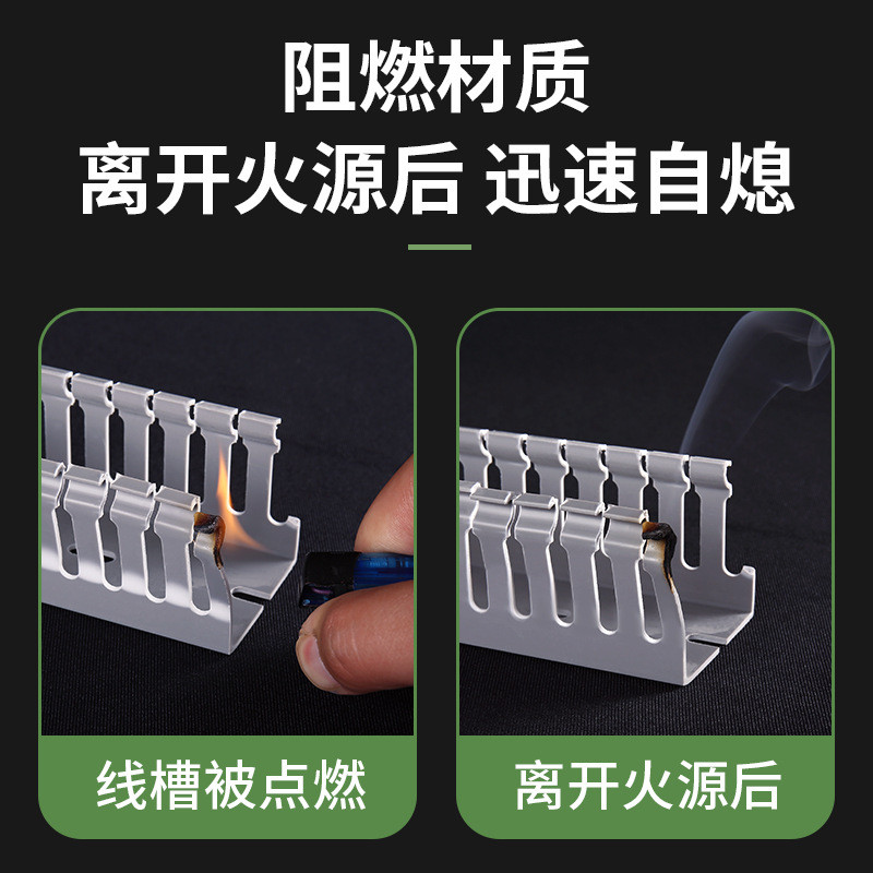 Low Price Sale New Pvc Wire Trough Flame Retardant Environmentally Friendly Gray Insulated New Material Wire Trough Distribution Box Wire Trough