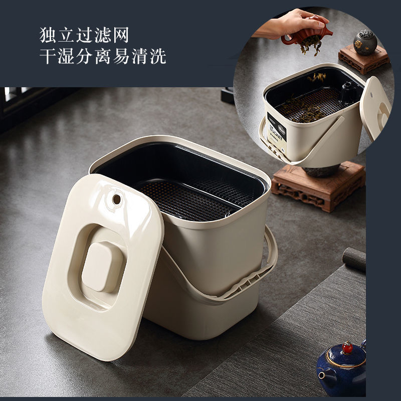 Tea Dregs Bucket, Tea Water Separation Bucket, Waste Water Bucket, Tea Table, Tea Tray, Tea Set Accessories, Tea Filter, Tea Ceremony Tea Bucket, Drainage Bucket