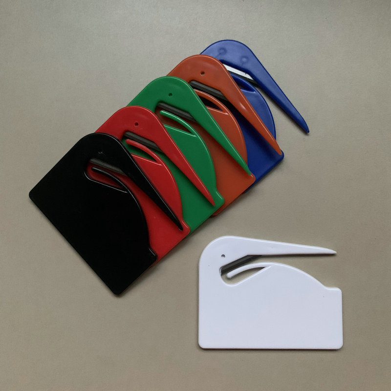 Cross-border exclusive for spot non-slip letter opener with hook envelope knife office use letter opener simple paper cutter
