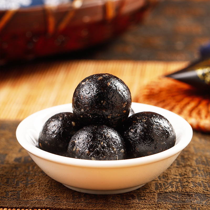 Sugar-free black sesame balls wholesale black sesame balls nine steamed nine drying pure handmade TikTok Kuaishou same supply