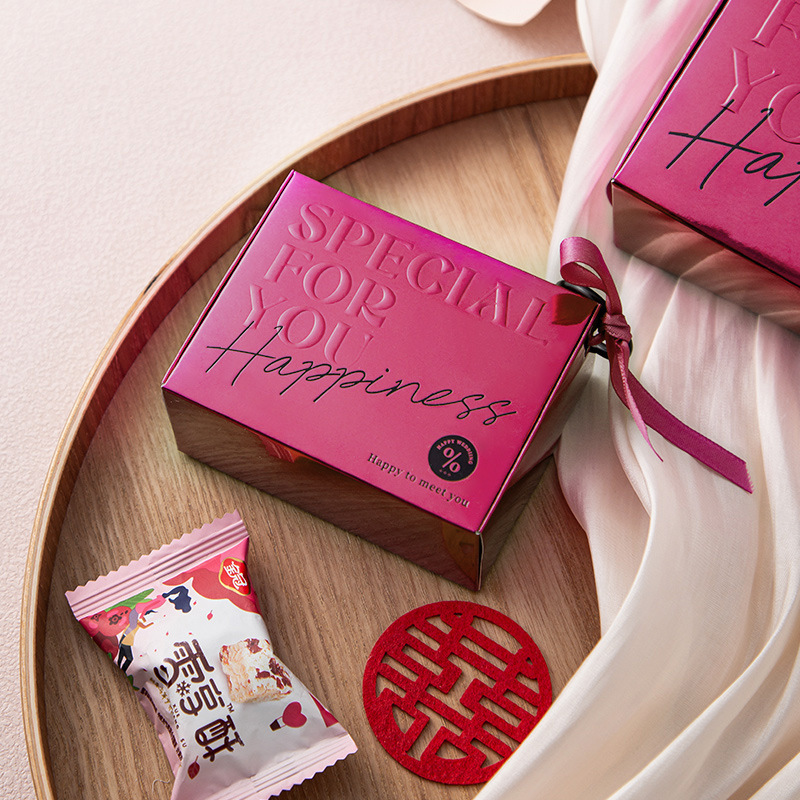New Square Wedding Favors, Square Chinese-Style Gift Boxes, Wedding Candy Cardboard Boxes