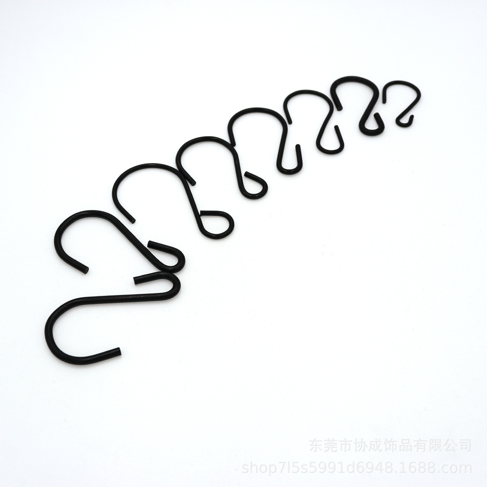 Black S-Shaped Hook Iron Hook S Hook Kitchen Door Back Hook Iron S Hook Black S Hook Iron Hook Special-Shaped Hook