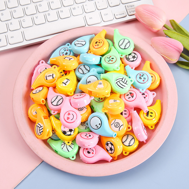 Sporting goods plastic whistle children's toy color Cheer cheer up referee whistle fans cheer up small gift