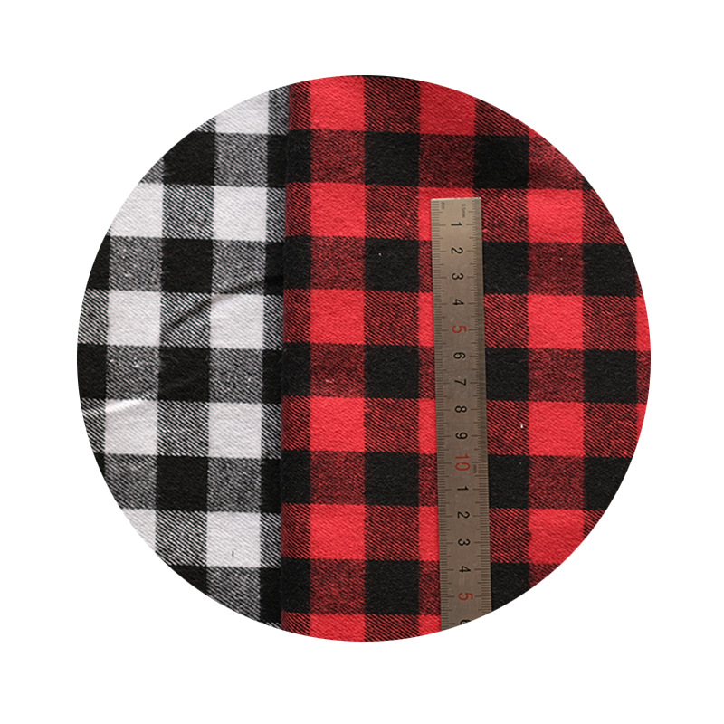 Yarn-dyed plantsuit factory for cross-border e-commerce Christmas tablecloth fabric custom all kinds of flannel fabric