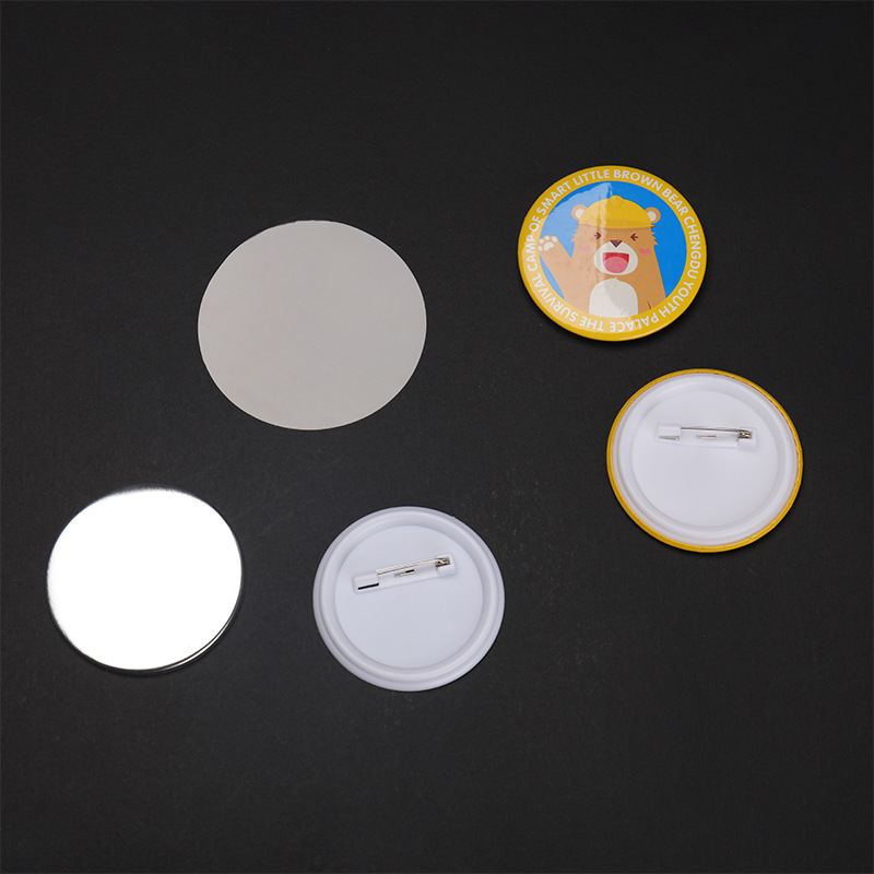 Tinplate Badge Machine Consumables New Single Thread Needle Spring Needle Badge Badge Bar Supplies Safety Pin 1 Set