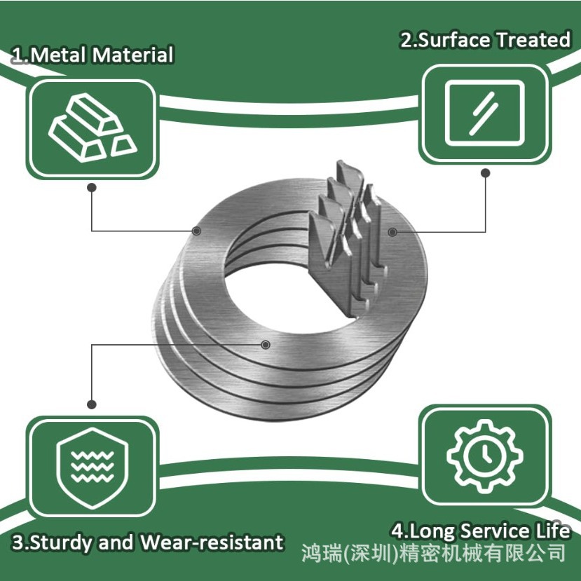 4 Pack 1 inch inner diameter 304L stainless steel trailer anti-loose gasket trailer stainless steel gasket