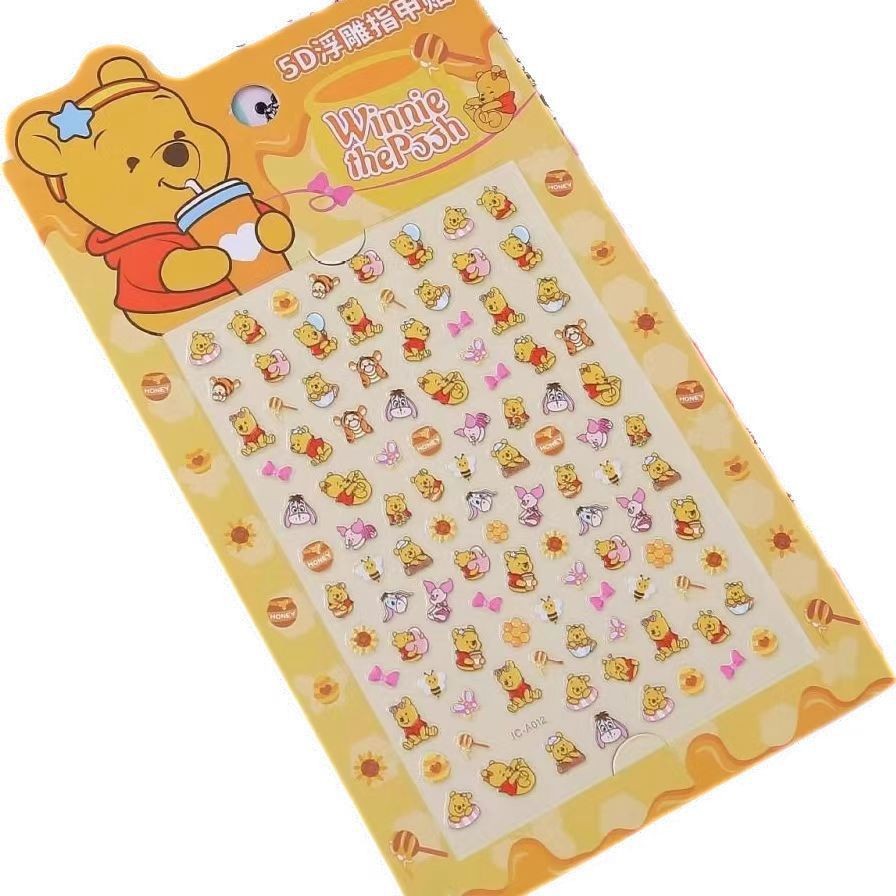 Sanrio Kolomi Luminous Children's Nail Stickers Cute Cartoon Stickers Little Girl Pony Polly Nail Stickers