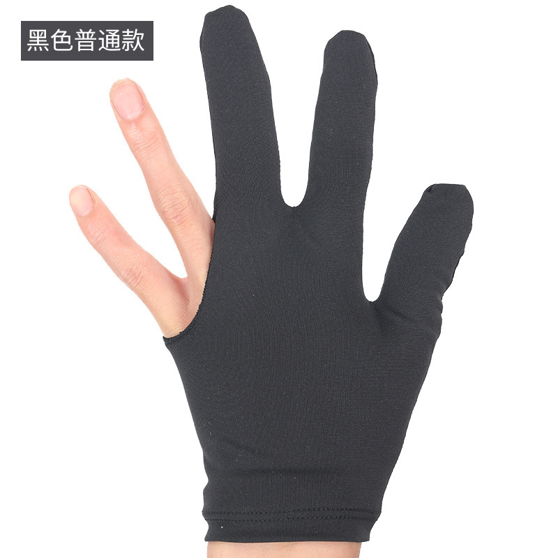 Billiards Gloves Billiards Room Professional Breathable Thin High-end Men's Left and Right Hand Three-finger Gloves Billiards Supplies Equipment