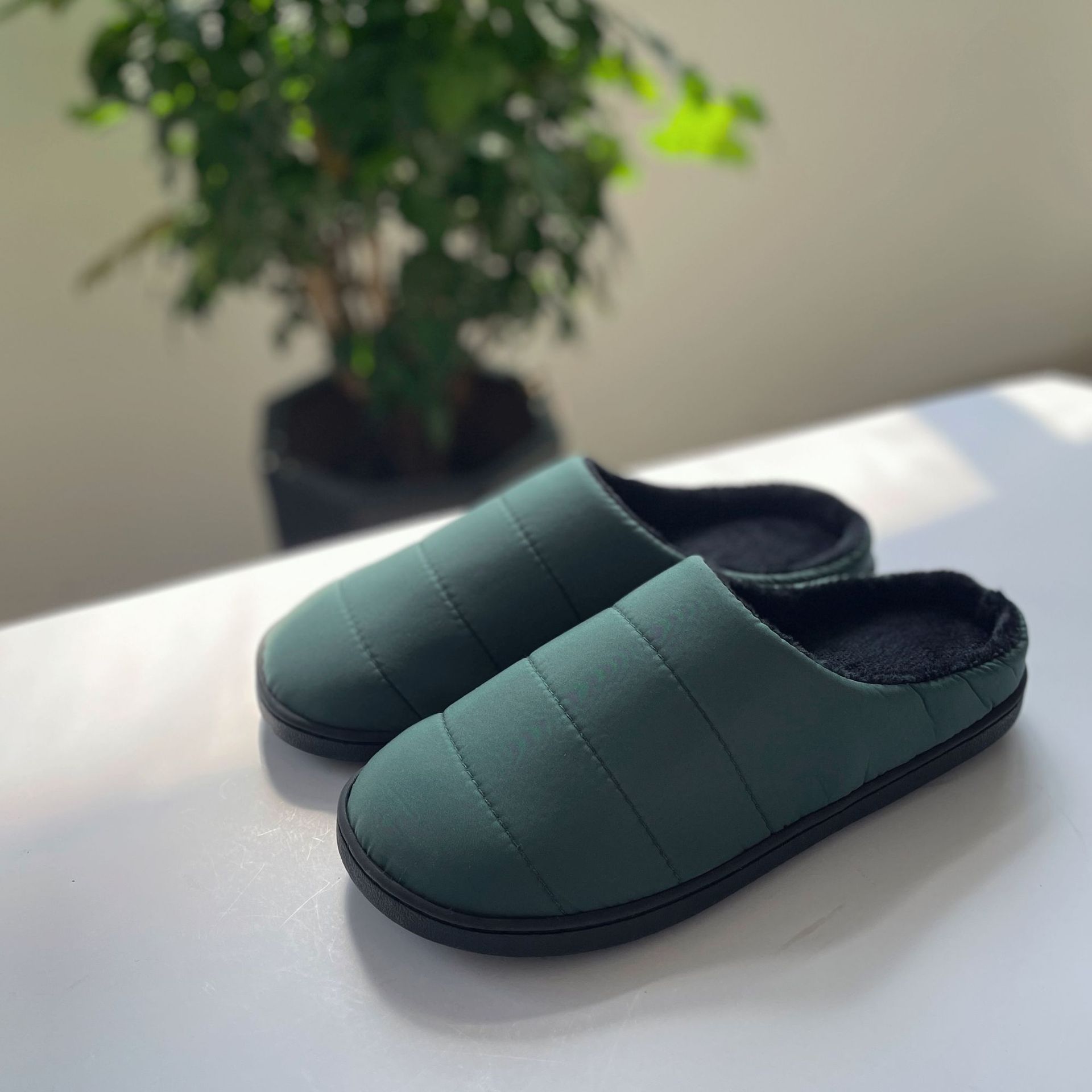 Memory cotton waterproof raincoat cloth large size men's and women's cross-border slippers Amazon