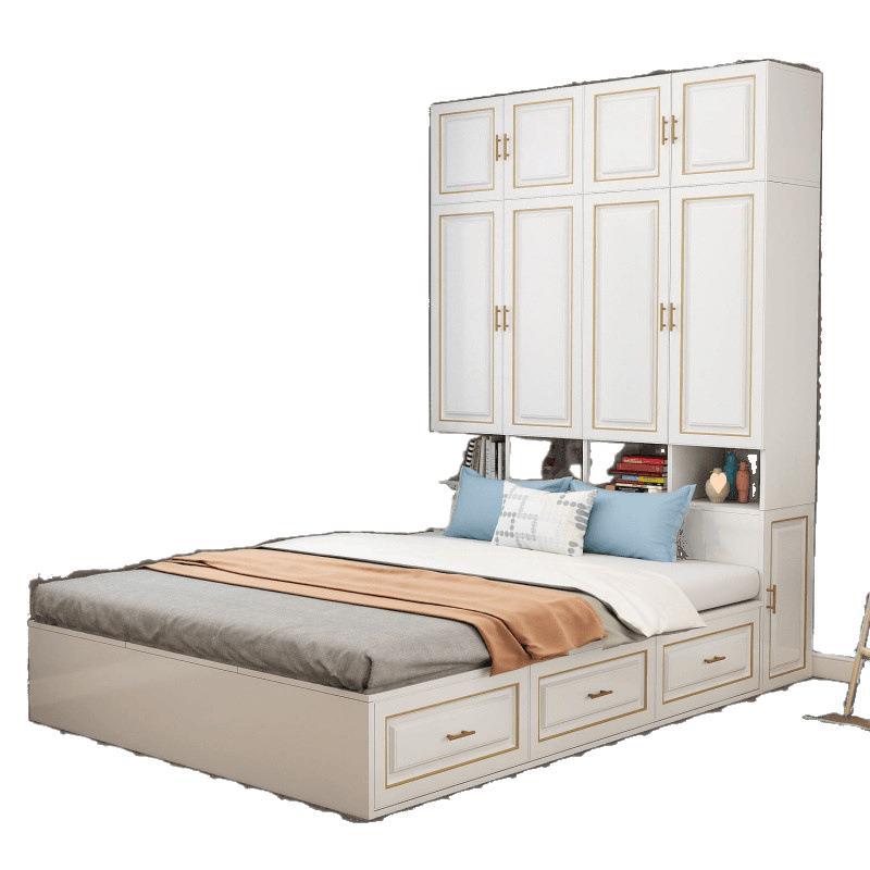 Wardrobe Bed, Tatami Bed, Cabinet, Integrated Small Apartment Bed, Space-Saving, Multi-Functional Cloakroom, Children's Combination Desk Bed