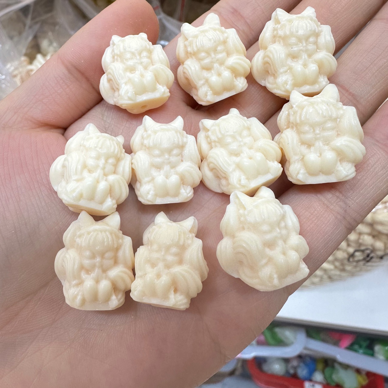 New Ivory Fruit Nine-tailed Fox DIY Wen Play Buddha Bead Jewelry Accessories Accessories Bead Handmade Woven Bracelet