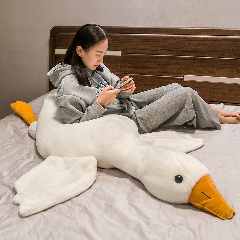 Cute Pillow White Goose Goose Doll Sleeping Pillow Plush Toy Exhaust Pillow Doll Plush Doll Wholesale