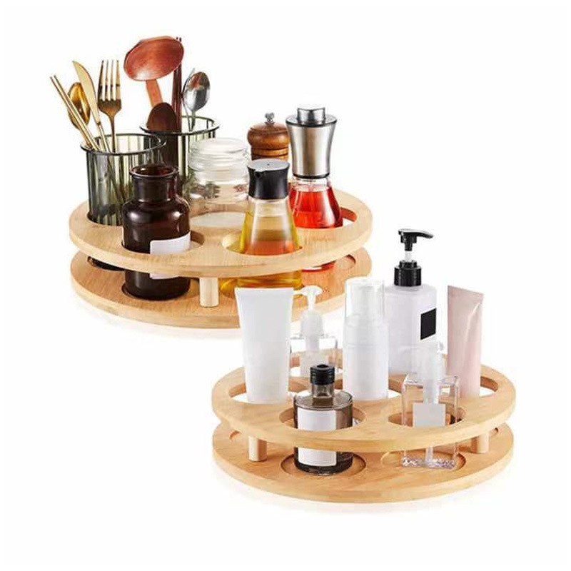 Wooden Household Kitchen Condiment Storage Rack Bathroom Toiletries Storage Rack Coffee Capsule Storage Rack