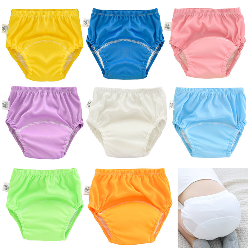 Xue Oni Baby Learning Pants Full Polyester Training Pants Washable Baby Diaper Pants Pocket New Diaper Pants for Children