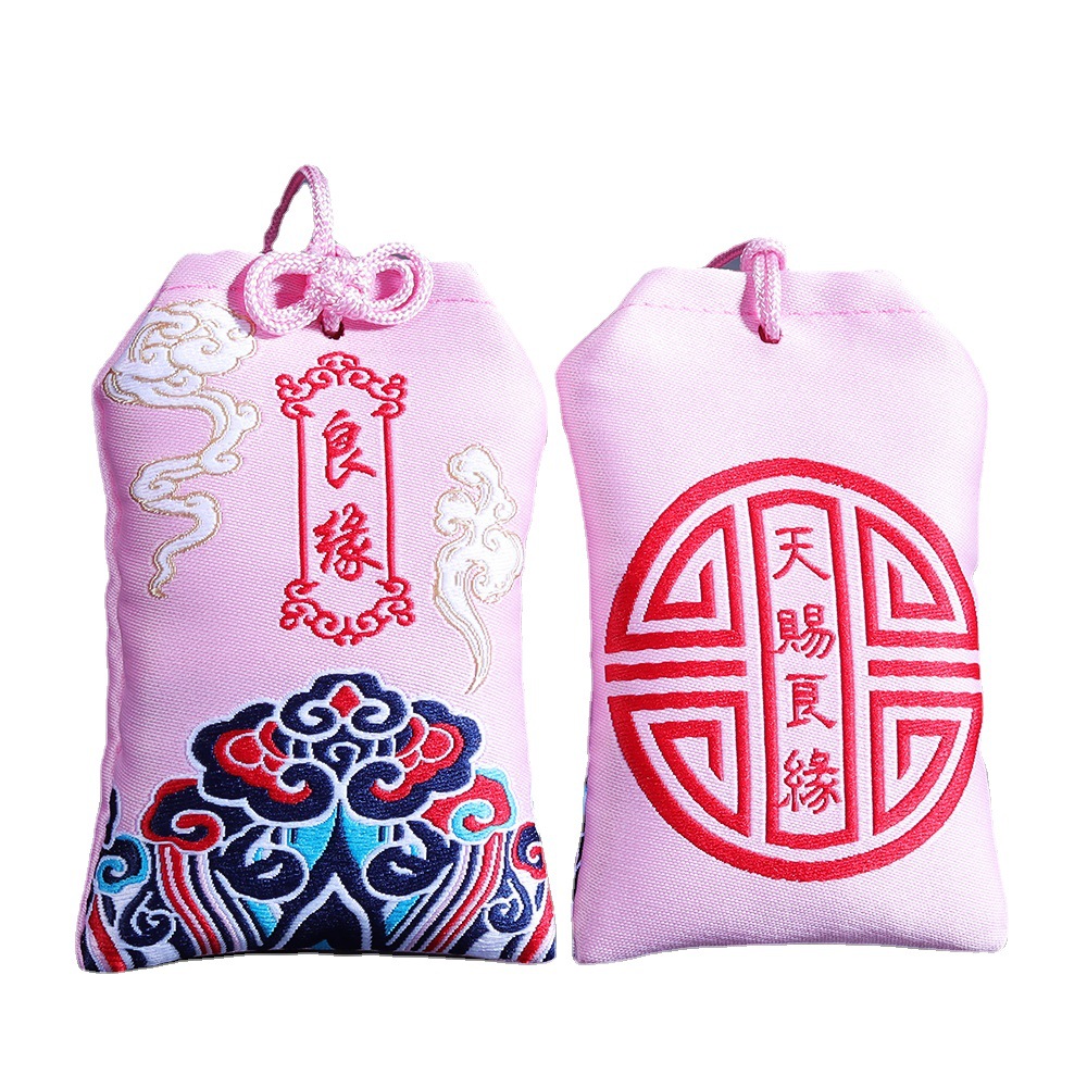 Dragon Boat Festival sachet sachet empty bag lucky bag hanging neck bag fetal hair carry-on purse car pendant red brocade bag