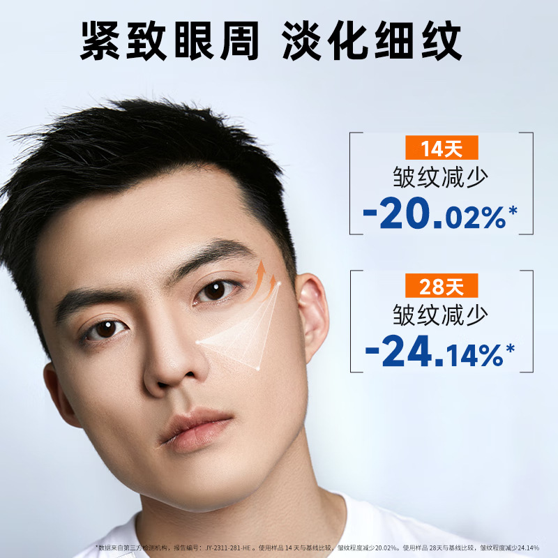 Ke An Men's Eye Cream Desalinizes Fine-lines Lighting Tightening Eye Periocular Moisturizing Improves Dark Circles under the Eyes Pockets Tightening Light Age