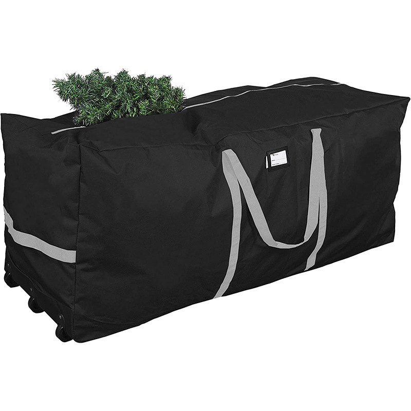 Guangzhou Source Factory Wholesale Trolley Christmas Tree Bag Large Holiday Decoration Storage Bag Large Trolley Bag