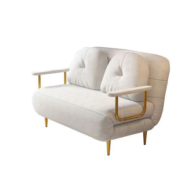 Cloud Sofa Bed Foldable Dual-purpose Small Apartment Balcony Living Room Study Telescopic Multi-functional Cream Single Sofa