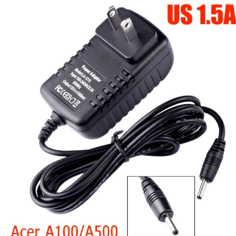 Applicable to ACER ACER Iconia Tad A100 A500 A501 tablet charger 12V1.5