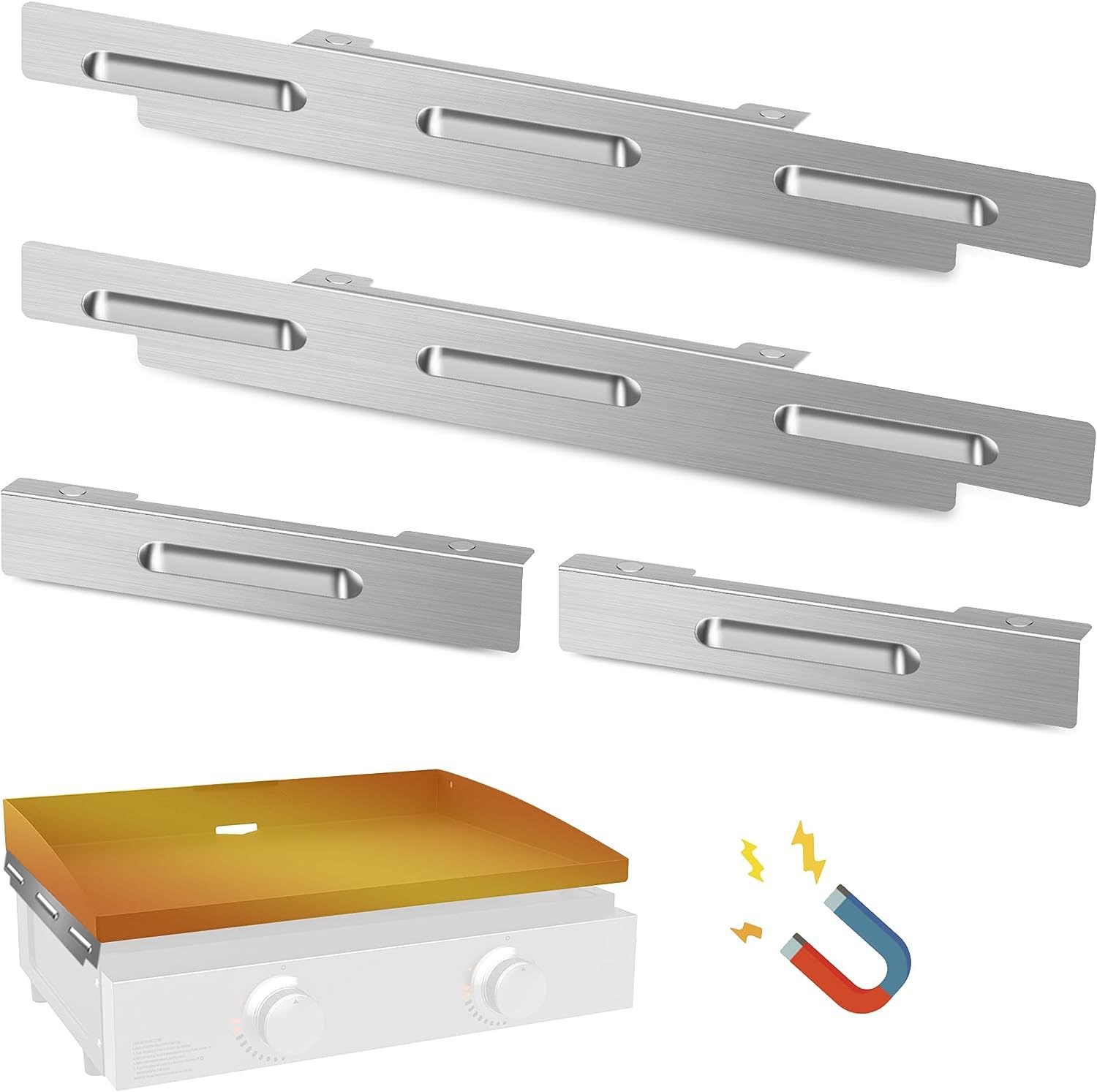 17 22 28 36 inch windshield 430 stainless steel windshield side grill accessories barbecue windshield