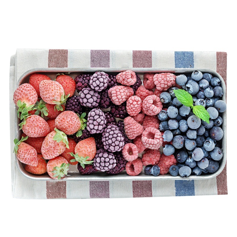Sf Express Shipped Frozen Mixed Berries Daily Berries Quick-Frozen Strawberries Blueberries Red Raspberries Blackberries Fresh Fruits Frozen