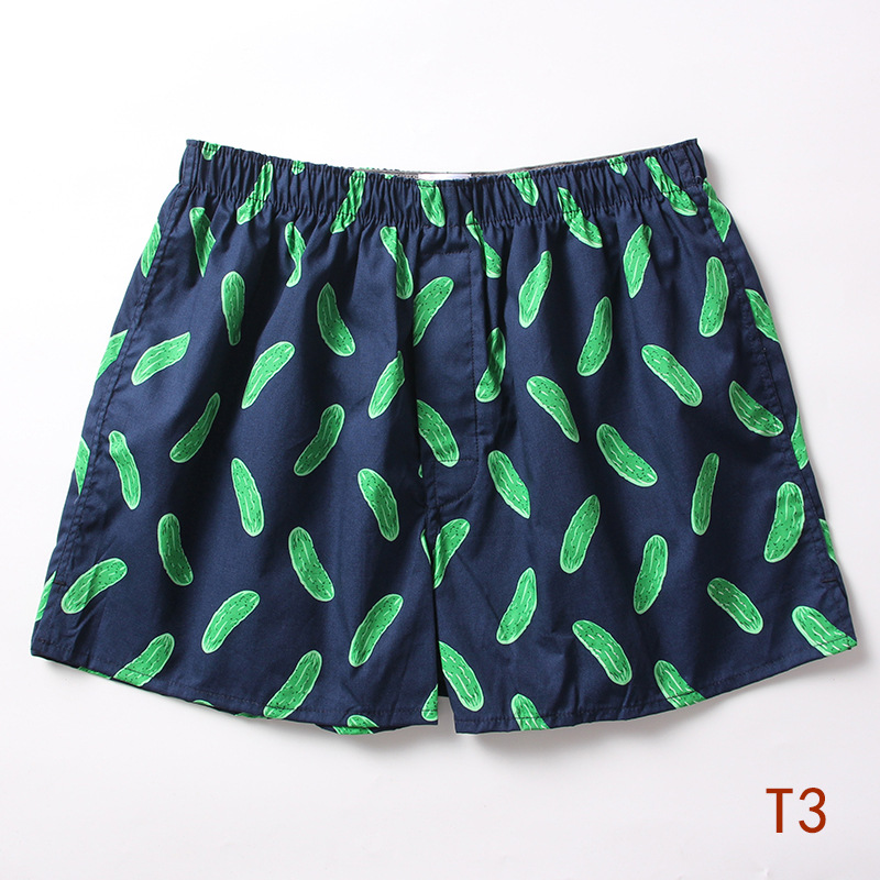 Tumi Men's Loose Pure Cotton Arlo Pants Home plus size Pure Cotton Boxer Panties Pajama Trendy Printed Boxer