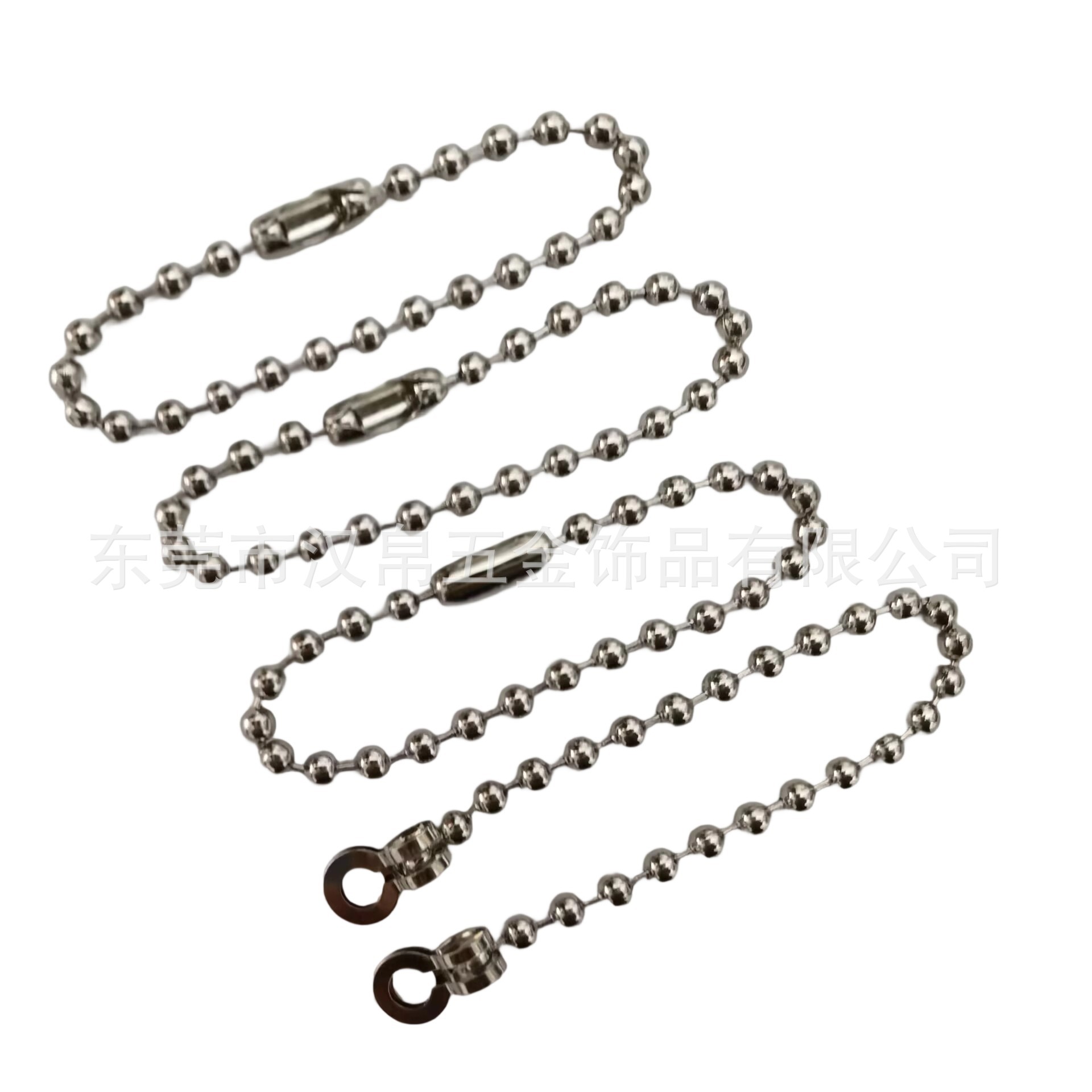 Металлическая цепочка, цветная бусиновая цепочка, разнообразные бусины для ожерелий, бусины из нержавеющей стали для кукол