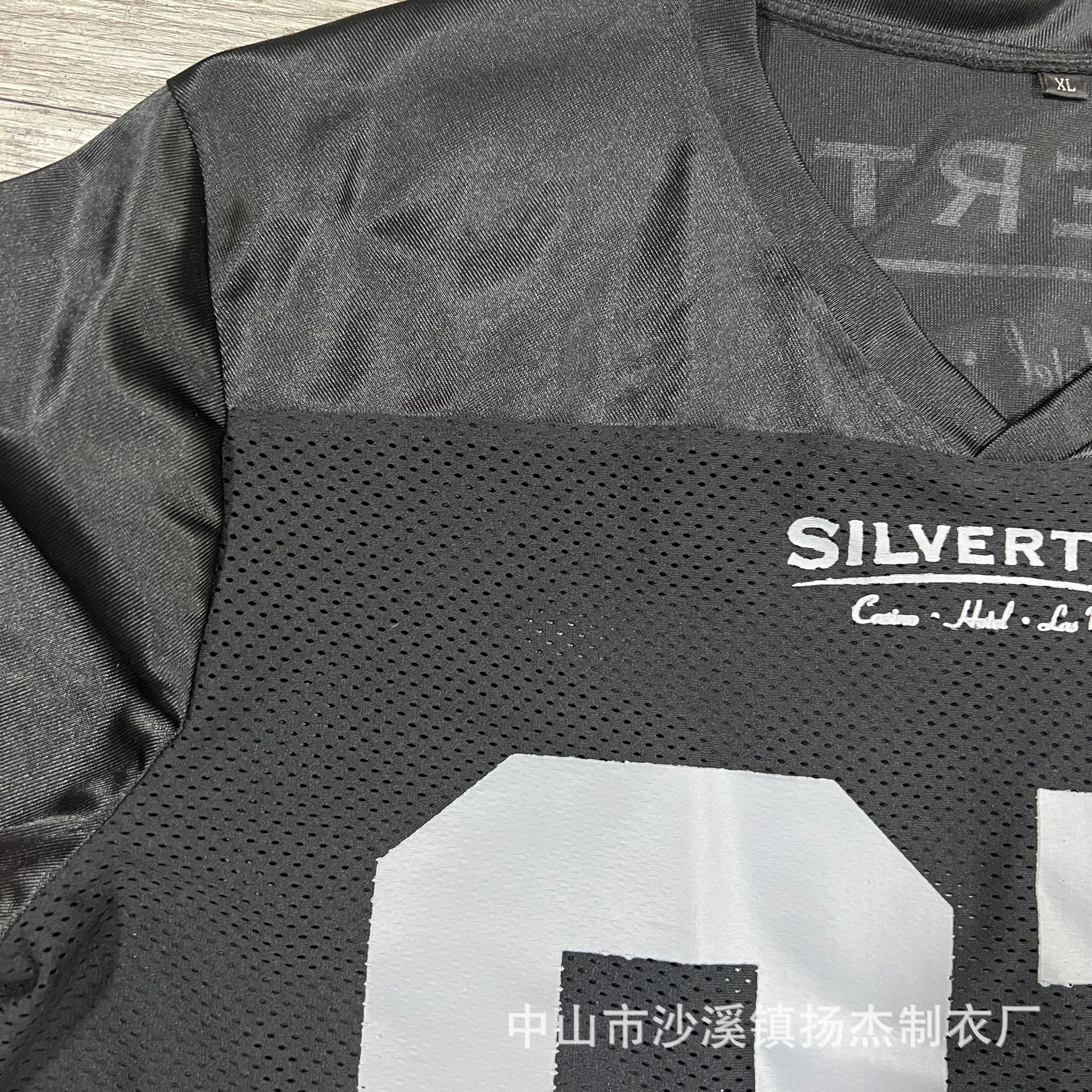 Foreign Trade Factory Customized Hiphop Short-Sleeved Ice Hockey Uniform Hockey V Neck Spliced Softball Uniform Embroidered Jersey Customization